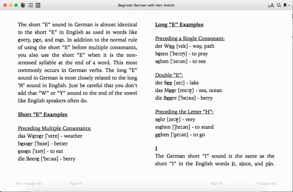 Chapter 1: German Pronunciation