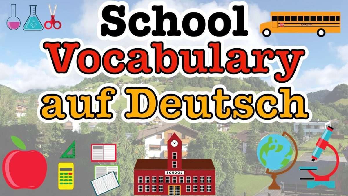 School Vocabulary in German